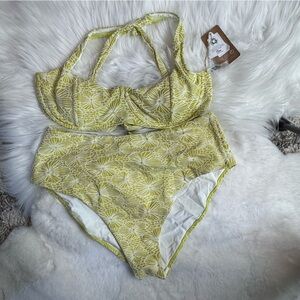 Berlook Lime Floral Bikini Set size 16   21